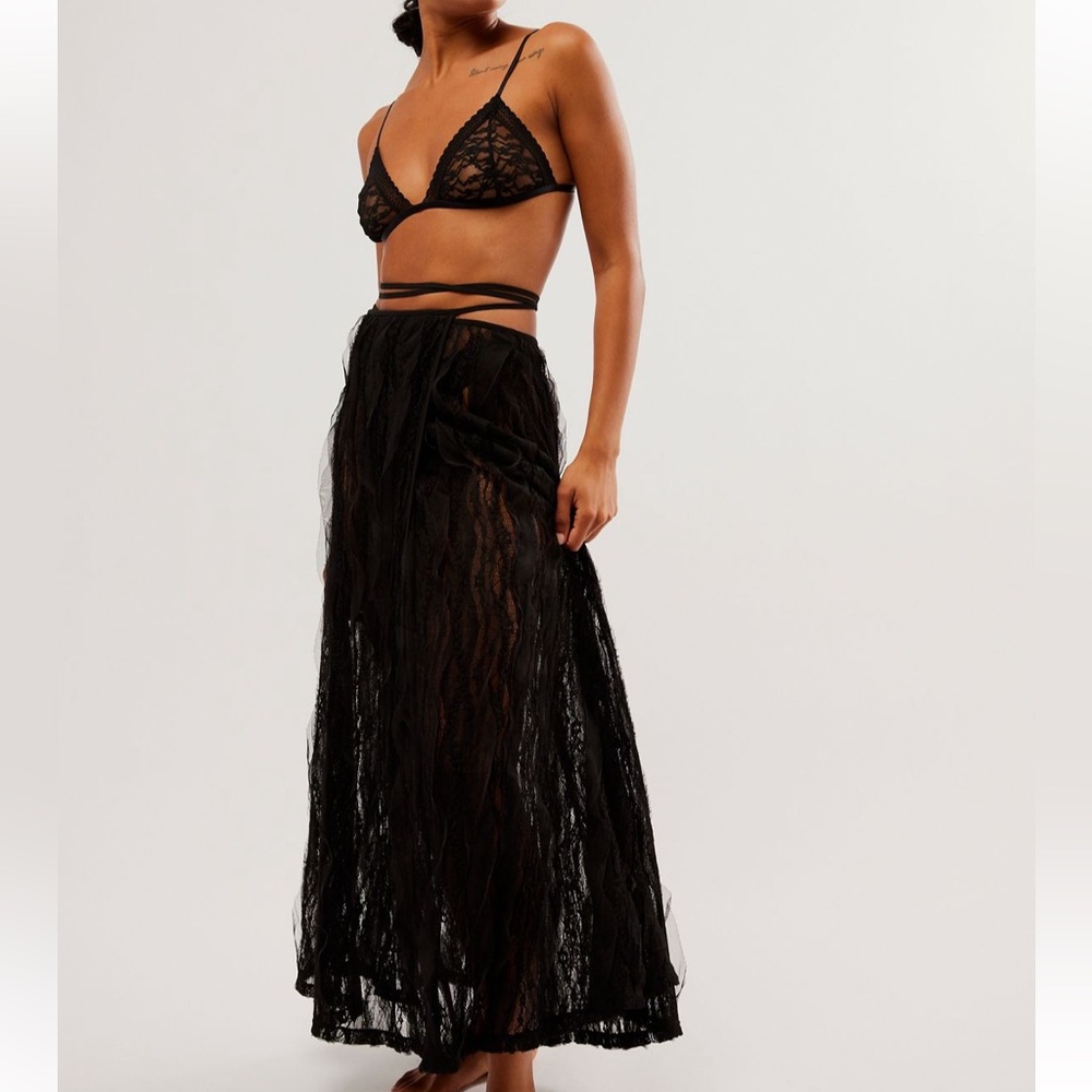 Free people feel the music half slip maxi length